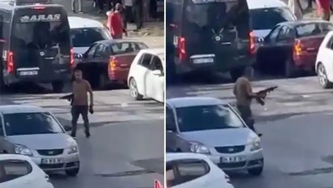 Başakşehir'de Pompalı Tüfekle Yaşanan Korku Dolu Anlar!
