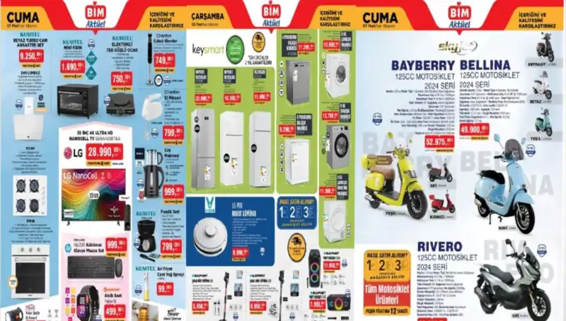 BİM 4 Mart Aktüel Ürünler Kataloğu: Elektronik ve Beyaz Eşya İle Dolu Bir Hafta