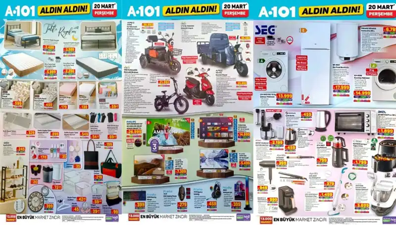 Yeni A101 Aktüel Kataloğu: 20 Mart Perşembe Fırsatlarıyla Dolu!